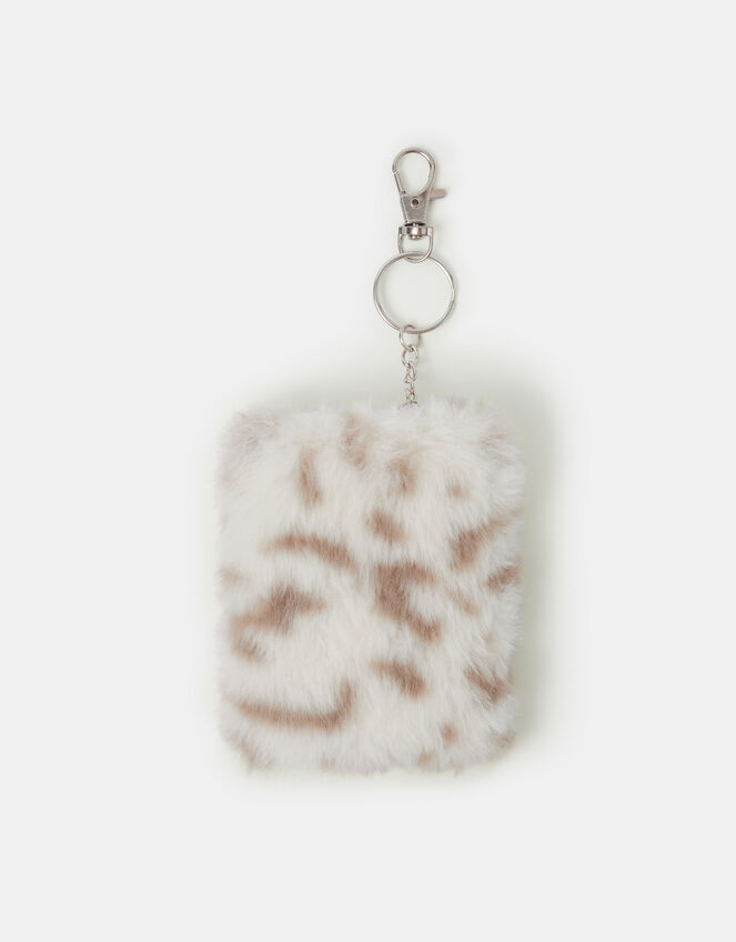 Girls Mini Fluffy Cat Keychain, , large