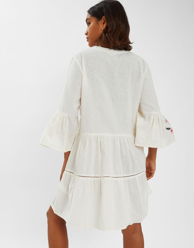 Jasmine Embroidered Smock Dress, White (WHITE), large