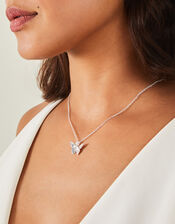 Solid Butterfly Pendant Necklace, , large