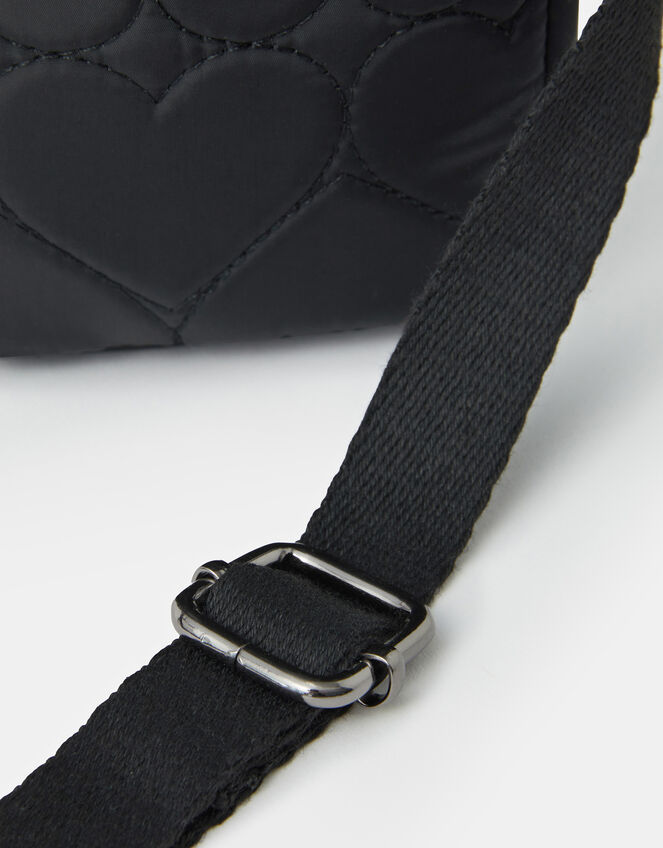 Heart Quilted Nylon Phone Bag, , large