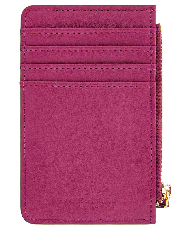 Shoreditch Card Holder with Charm, Pink (MAGENTA), large