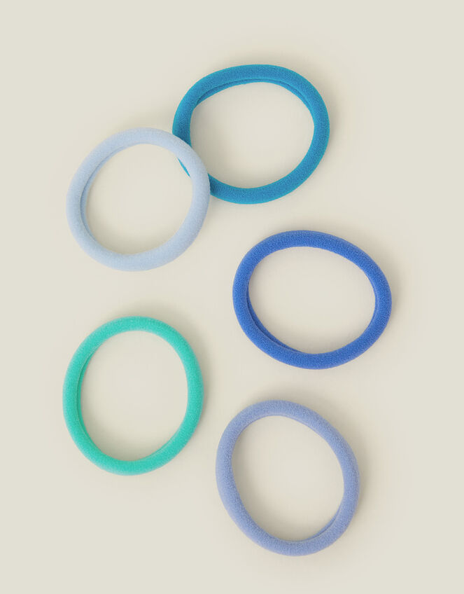 Towelling Hair Bands 5 Pack, , large