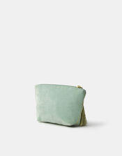 Embellished Bow Velvet Coin Purse, , large