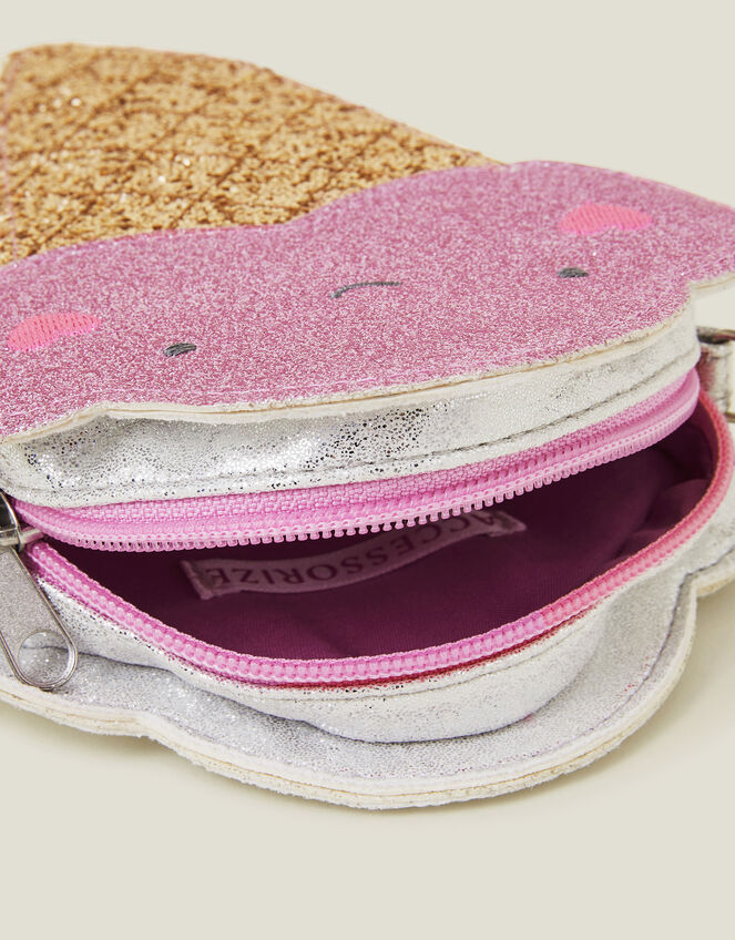 Girls Glitter Ice Cream Bag, , large