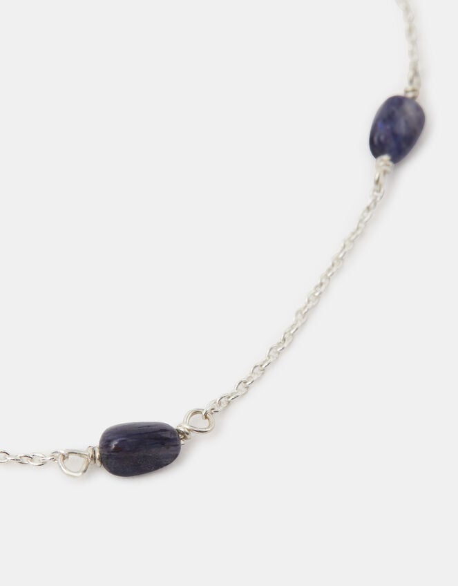 Sterling Silver Agate Station Bracelet, , large