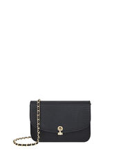 Edie Croc Cross Body Bag, , large