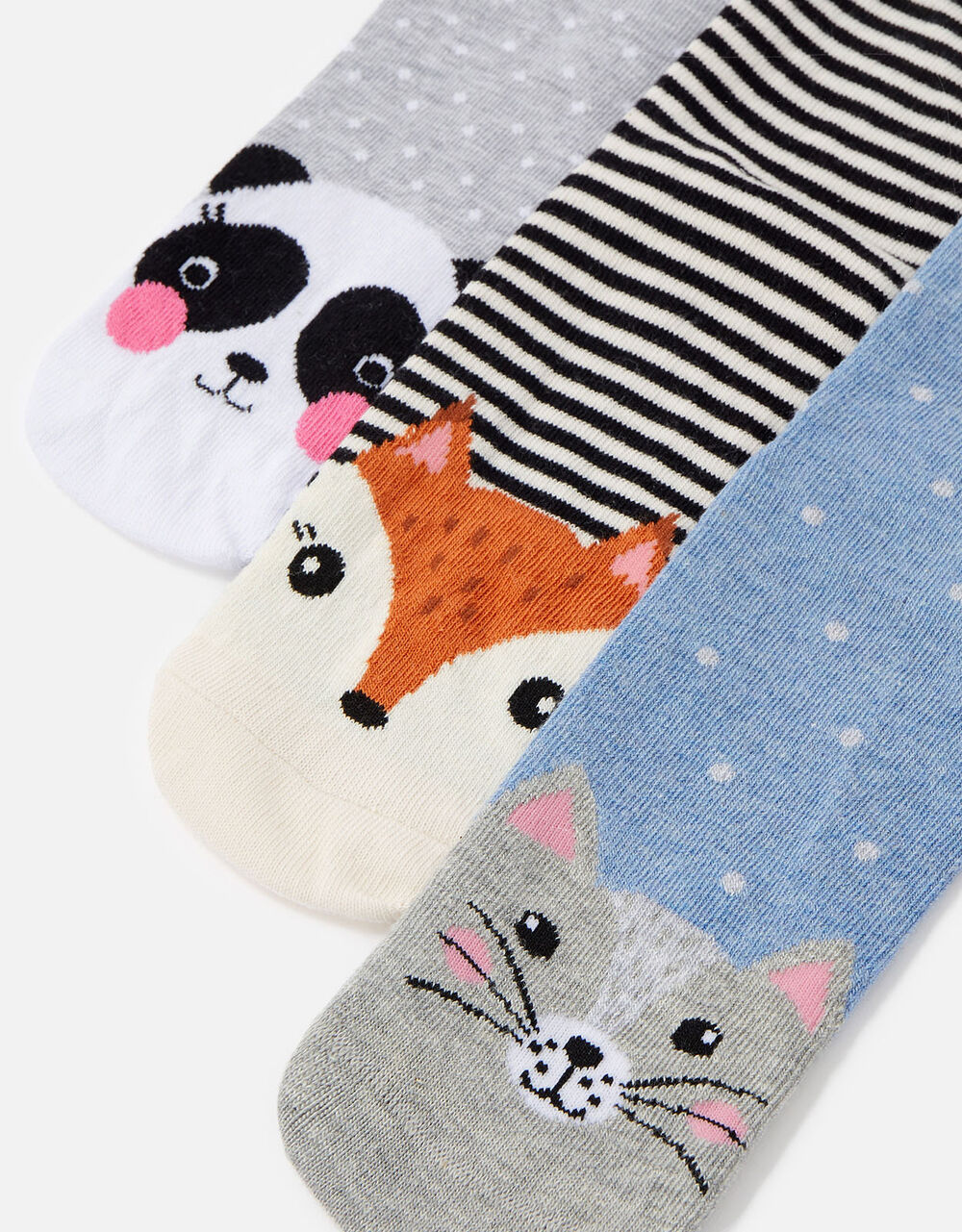 Animal Face Sock Multipack Socks & Tights Accessorize UK