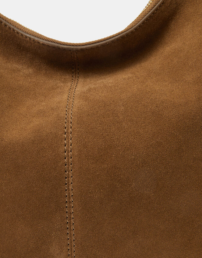 Slouchy Suede Shoulder Bag, , large