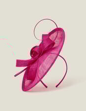 Loop Quil Disc Fascinator, Pink (FUCHSIA), large