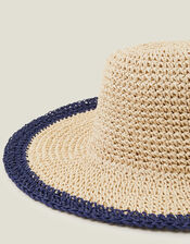 Contrast Edge Floppy Hat, , large