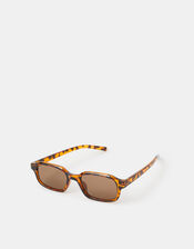 Mini Crystal Tortoiseshell Square Sunglasses, , large