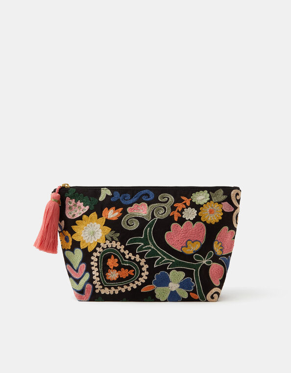 Large Embroidered Pouch, , large