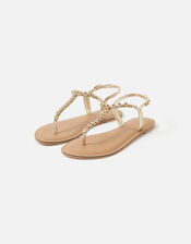 Embellished Sandals, Pink (PINK), large
