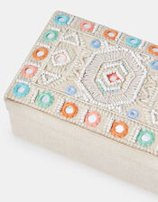 Mirror & Bead Embellished Jewellery Box, , large
