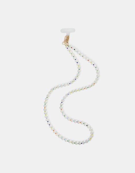 Rainbow Bead Phone Strap, , large