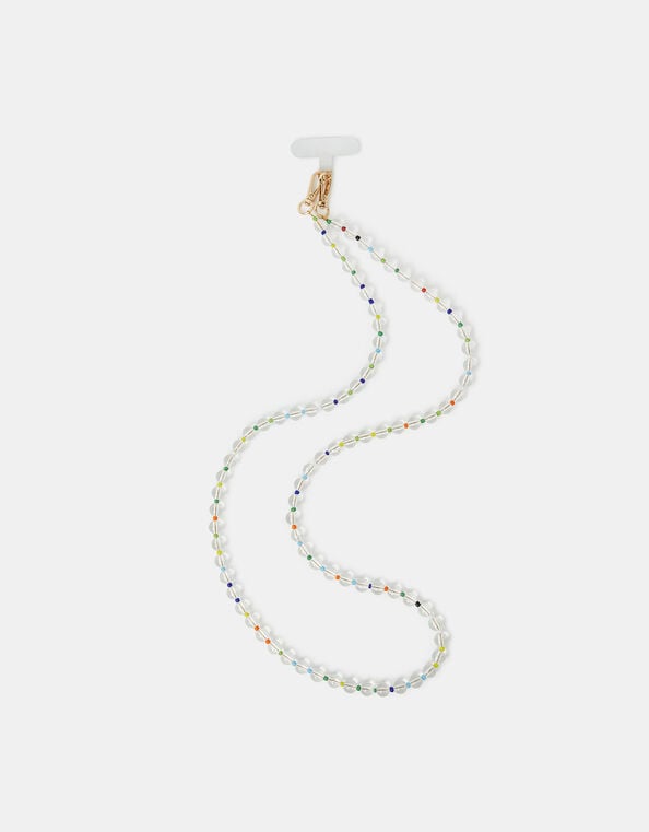 Rainbow Bead Phone Strap, , large
