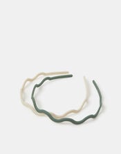 2-Pack Wiggle Matte Headbands, , large