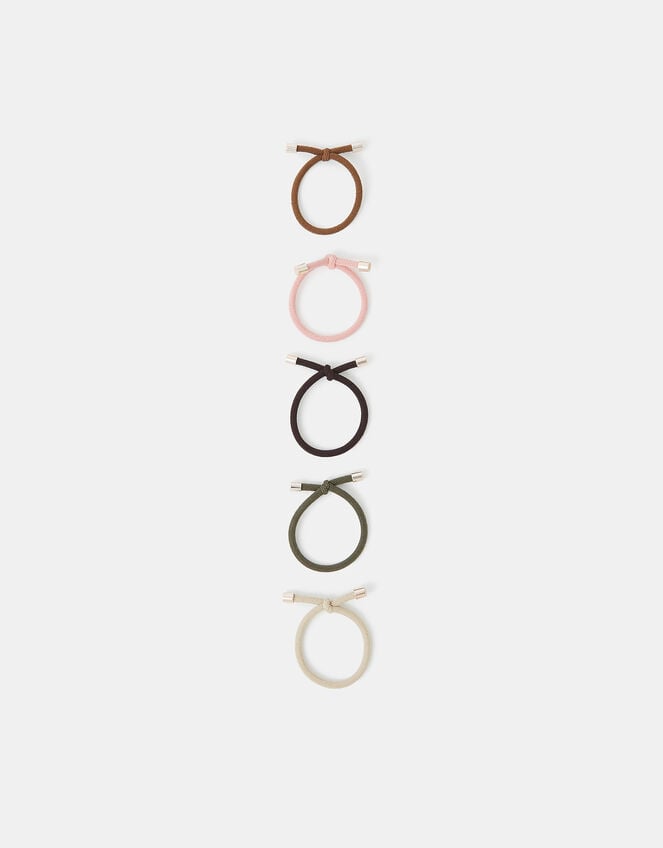 4-Pack Knot Cord Hair Bands, , large