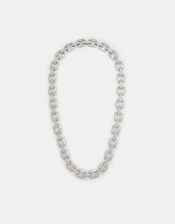 Chunky Diamanté Chain Necklace, , large
