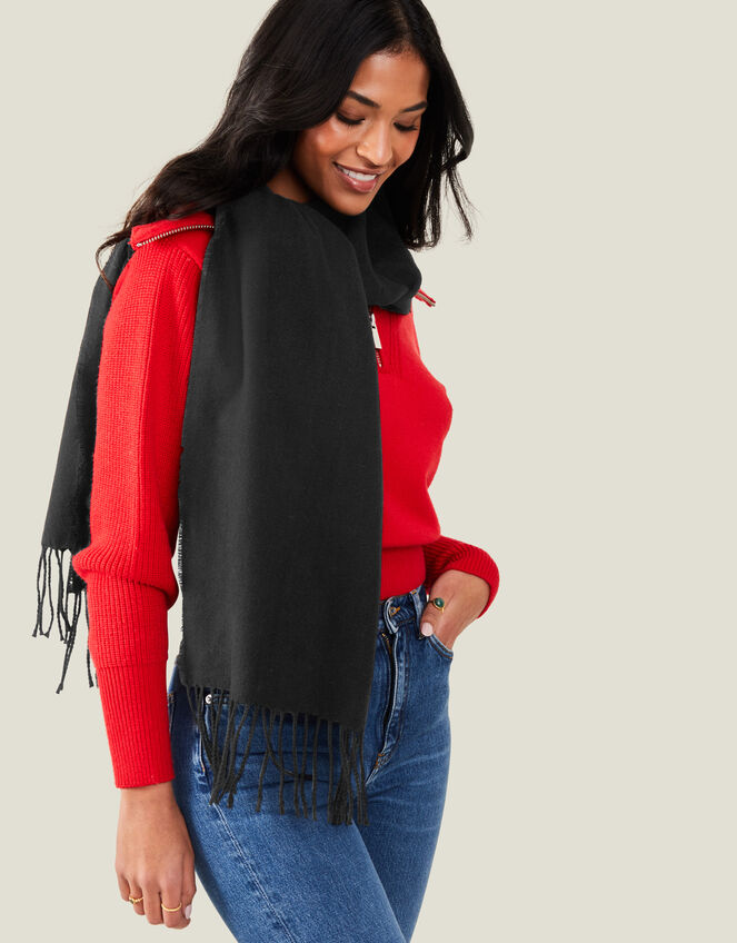 Super-Soft Scarf, Black (BLACK), large