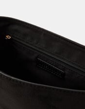 Saddle Buckle Crossbody Bag, Tan (TAN), large