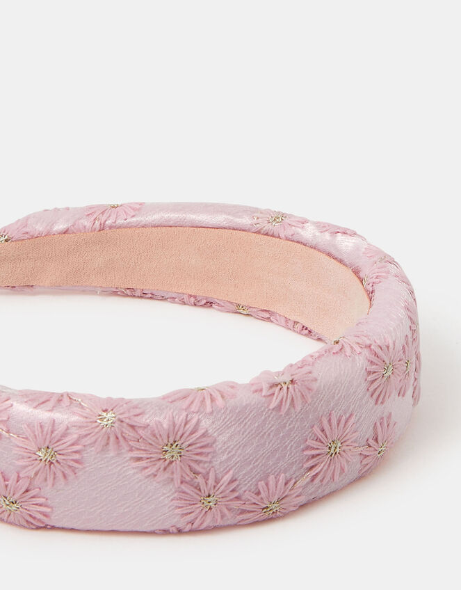 Girls Embellished Floral Headband, , large