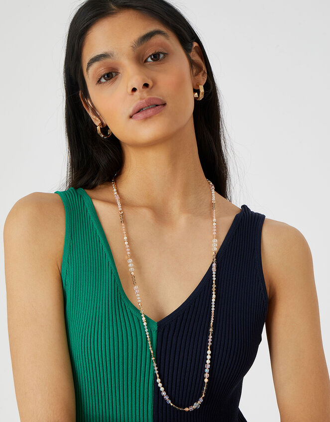 Long Rope Beaded Necklace Necklaces Accessorize UK