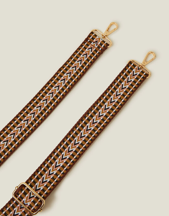Chevron Webbing Bag Strap, , large