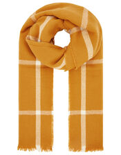 Sunny Windowpane Check Blanket Scarf, , large