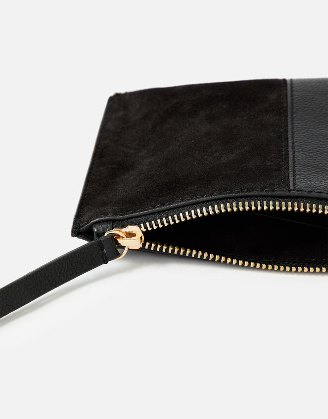 Carmen Leather and Suede Pouch Bag, , large
