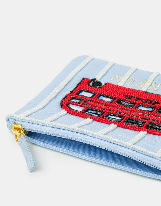Beaded London Bus Pouch, , large