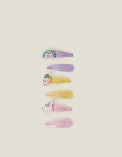 6-Pack Girls Spring Garden Hair Clips, , large