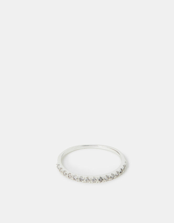 Sterling Silver Eternity Ring, Silver (SILVER), large
