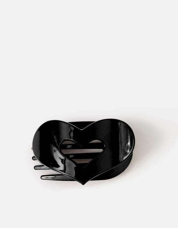 Heart Flat Claw Clip, , large