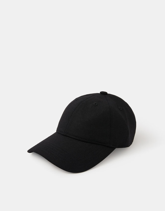 Twill Baseball Cap, Black (BLACK), large