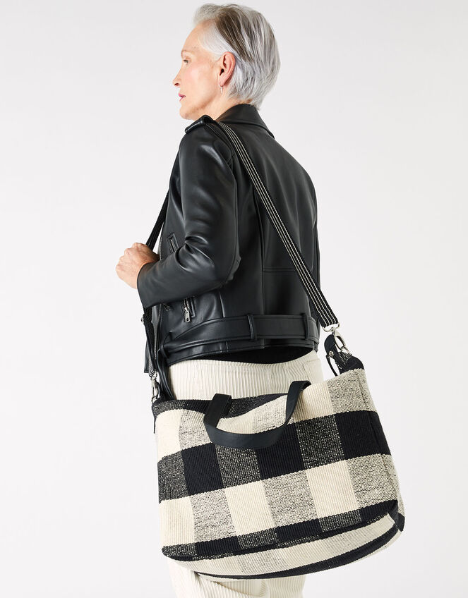 Willa Check Weekender Bag, , large