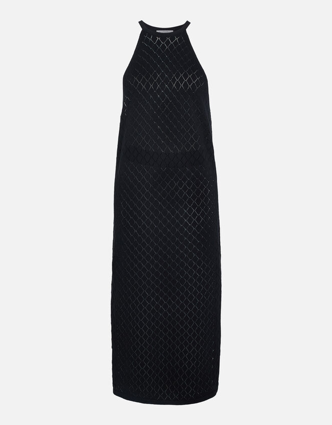 Knit Midi Dress , Black (BLACK), large