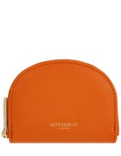 Crescent Coin Purse, Orange (CORAL), large