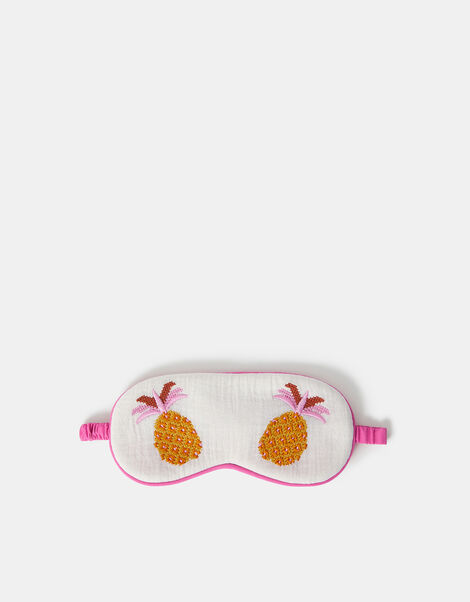 Pineapple Embroidered Sleep Mask, , large