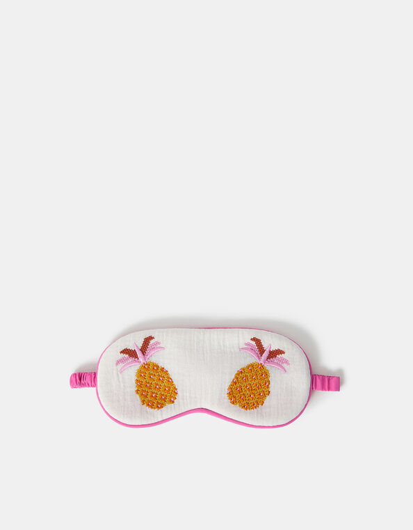 Pineapple Embroidered Sleep Mask, , large
