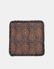 Paisley Quilted Square Cushion Cover, , large