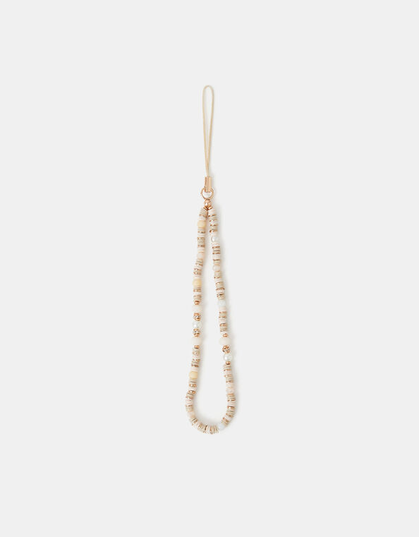Disc Beaded Phone Charm, , large