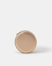 Round Metallic Jewellery Box, , large