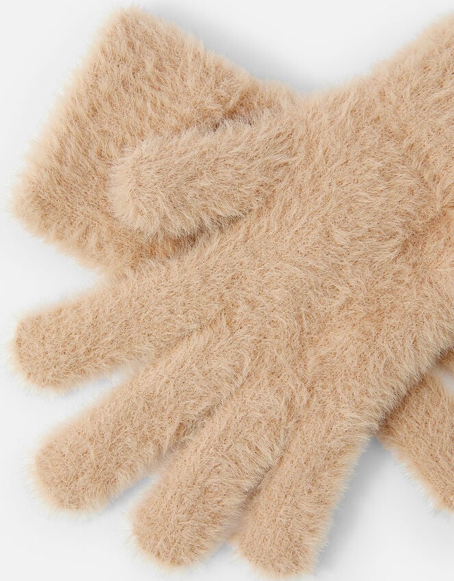 Fluffy Super-Stretchy Gloves Set of Two, , large