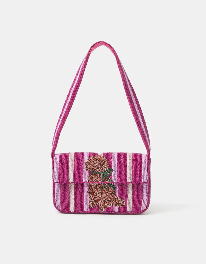 Accessorize x Good Manners Beaded Dog Stripe Bag, , large
