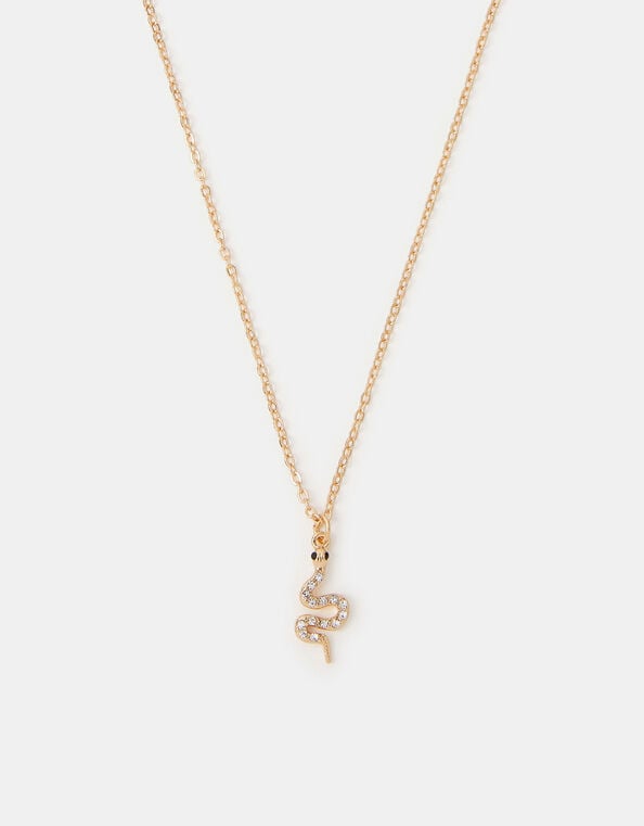 Snake Pendant Necklace, , large