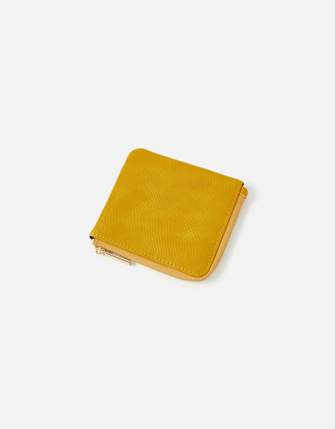 Zip Around Coin Purse, Yellow (OCHRE), large