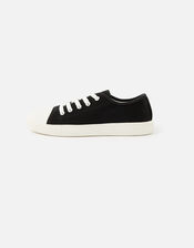 Canvas Trainers, Black (BLACK), large