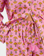 Marigold Print Long Pyjamas Set, Pink (PINK), large