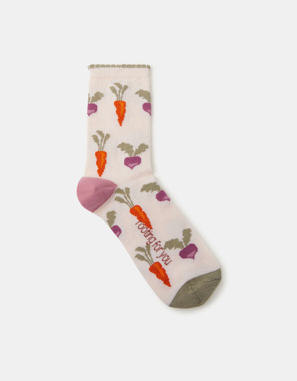 Vegetable Print Socks, , large